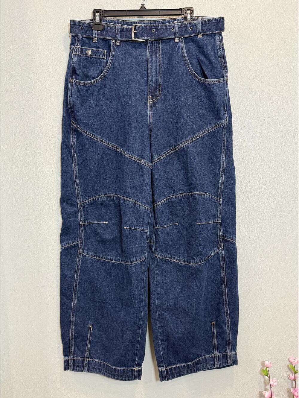 BDG Urban Outfitters Echo Baggy Belted Barrel Jean- Women's 32 NWOT - Picture 4 of 8